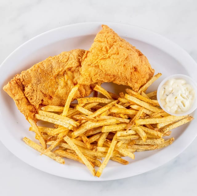 Fish n chips plate.