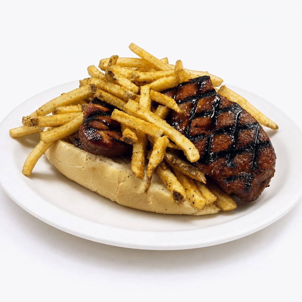 Chourcio & chips sandwich.