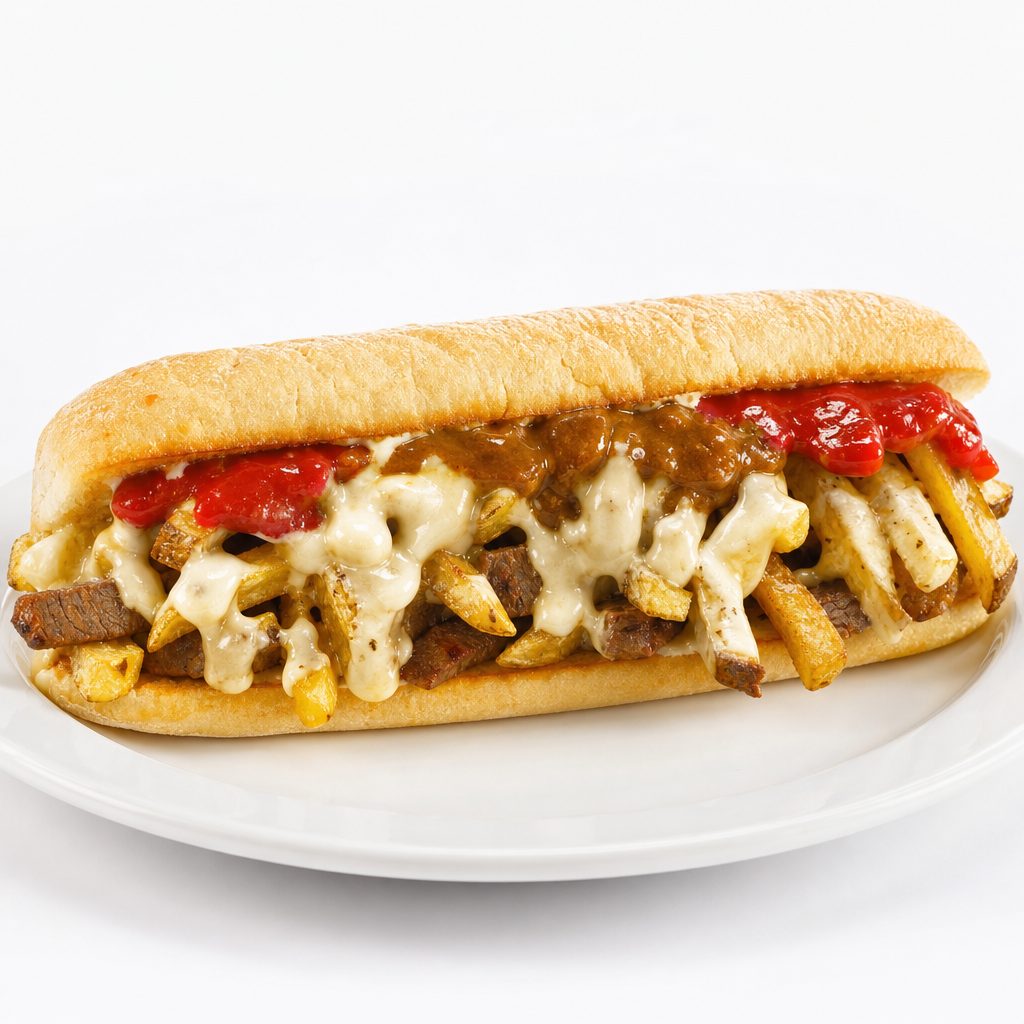 Steak aioli sandwich.