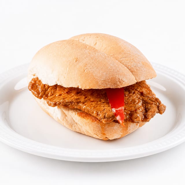 Bifana sandwich.