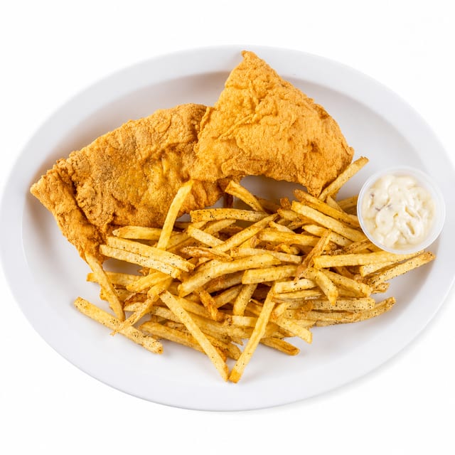 Fish n chips plate.