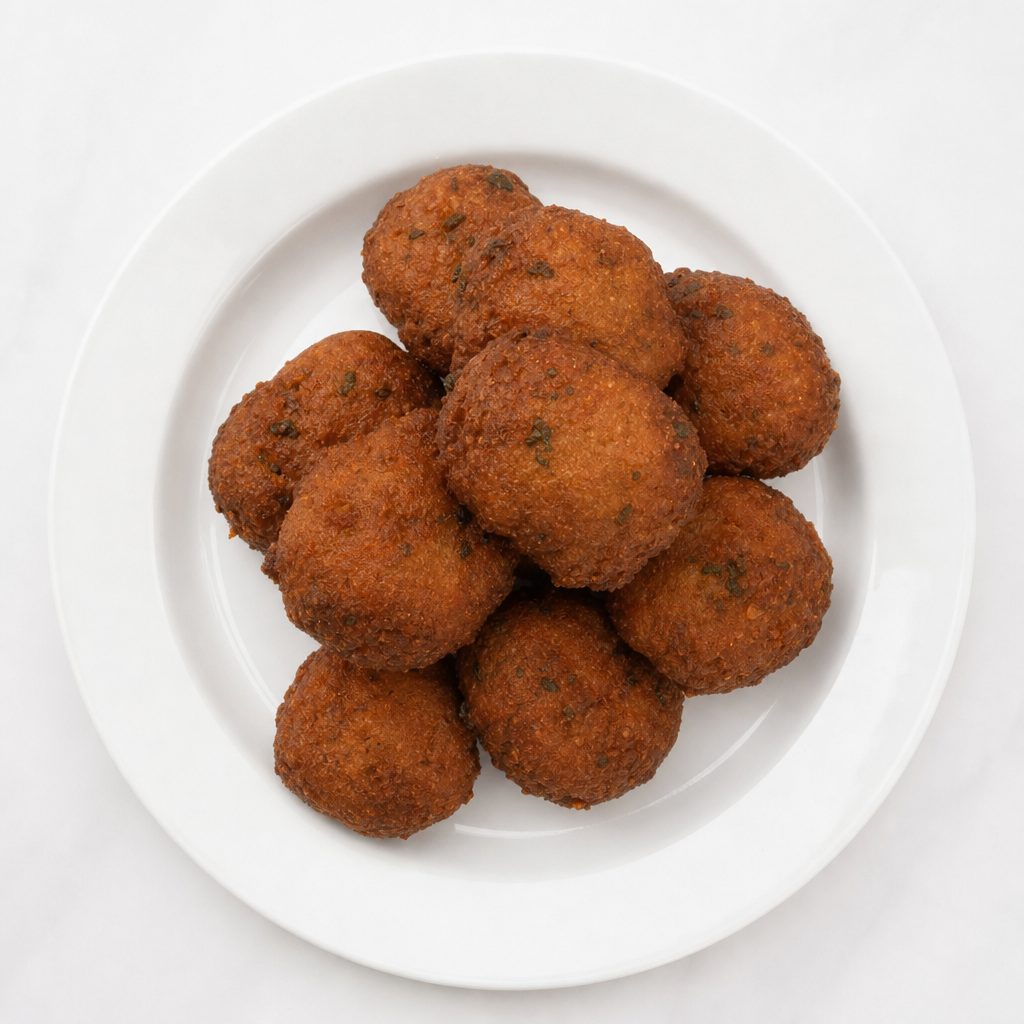 Avo's clam cakes.