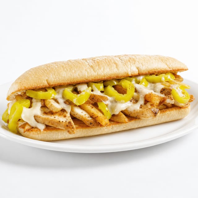 Chicken aioli sandwich.