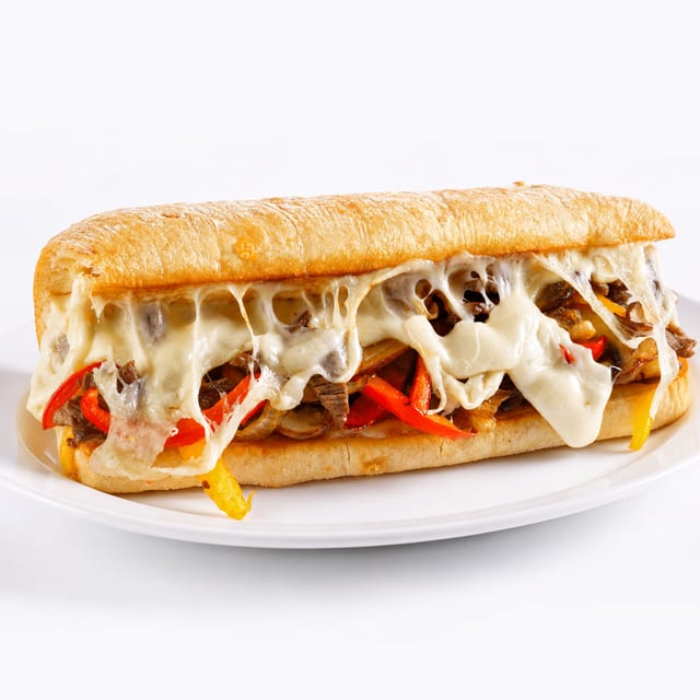 Chicken steak sandwich.