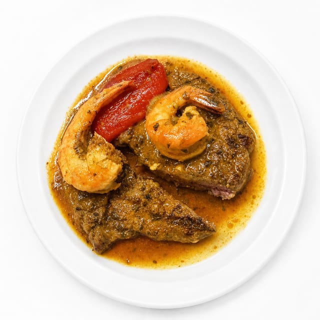 Surf & turf plate.