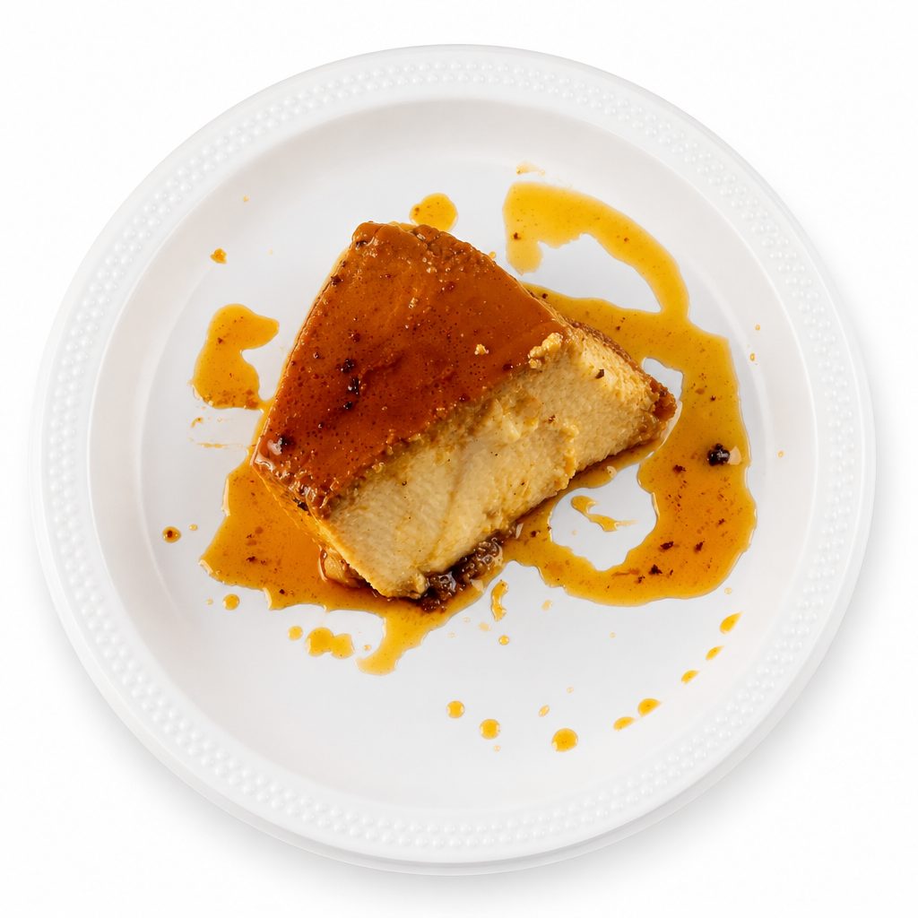Avo's famous flan cake.