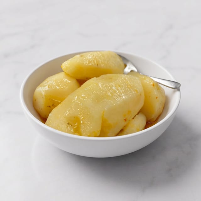 Boiled potatoes.