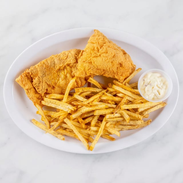 Fish n chips plate.