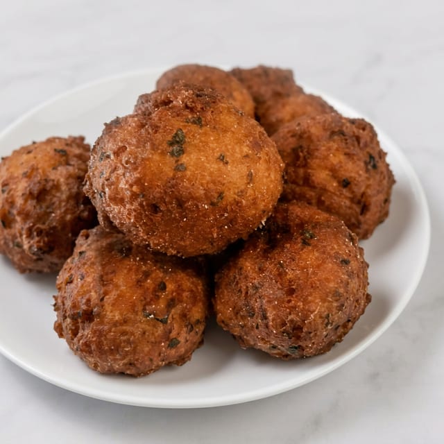 Avo's clam cakes.