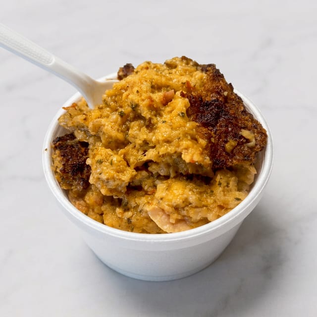 Avo's quahog stuffing.